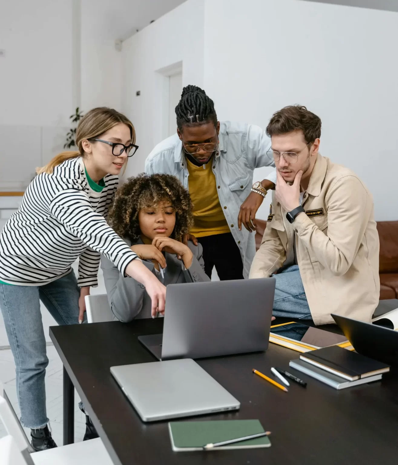 team working on project